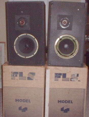 speakers with cartons